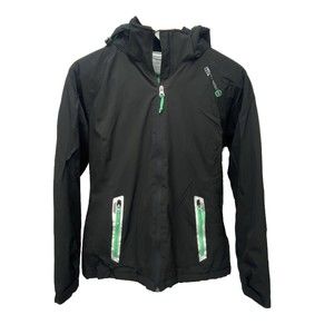 Free Country Jacket Girls Size Medium Black Green